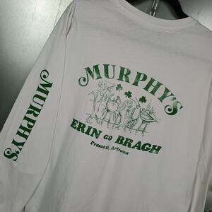 Murphys Pub Arizona Vintage 90s Long Sleeve Cartoon Shirt XL Funny Animal Bar